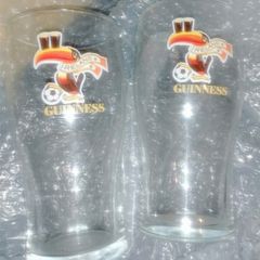vintage  1994  Guinness world cup glasses