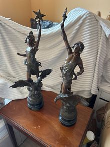 Spelter figurines