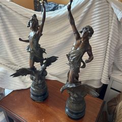 Spelter figurines