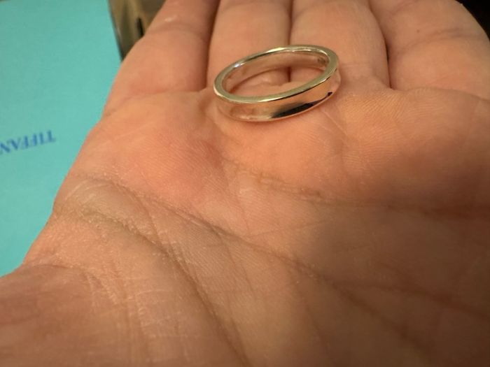 Tiffany's 1837 ring in silver, narrow, US Size 9