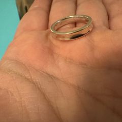 Tiffany's 1837 ring in silver, narrow, US Size 9
