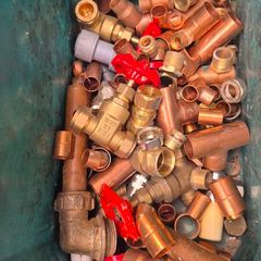 Copper brass hydraulic fittings valve