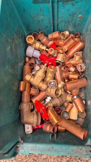 Copper brass hydraulic fittings valve