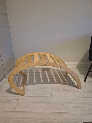 Wooden rocker and climber baby toy