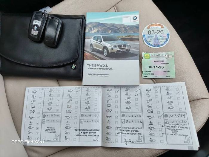 2013 Bmw X3 2.0d Xdrive (nct 11/26)