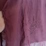 Brown Embroidered Sequin Blouse Image 4