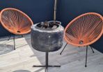 black fire pit