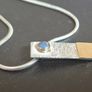 Sterling Silver & 9ct Gold Pendant Image 3