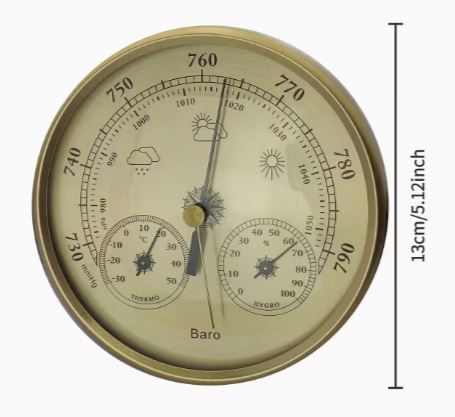 Weather Station 3 in 1, Temperature, Barometer and Hydrometre, new.