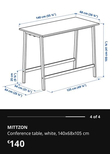 Ikea Mittzon table