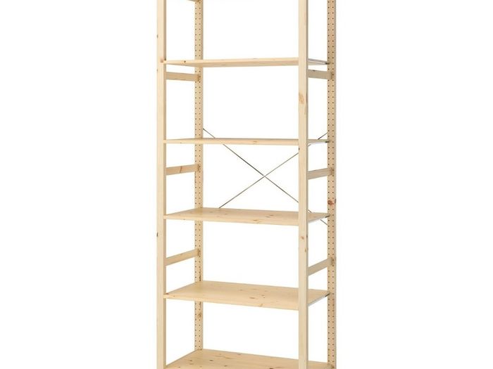 IKEA IVAR Shelving Unit 89x30x179cm 6 Shelves Solid Pine
