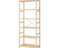 IKEA IVAR Shelving Unit 89x30x179cm 6 Shelves Solid Pine