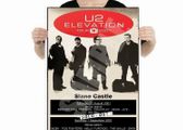 U2 Slane Castle 2001 Concert Poster Reproduction A2 Size