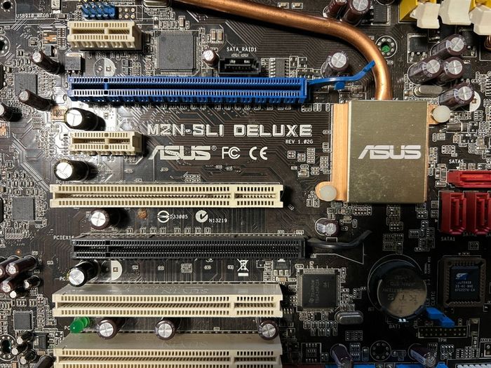 Asus Motherboard With Heatsink & AND Athlon 64x2 CPU