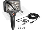Endoscope camera triple lens 5Ips screen 854x480 inspection camera 5m cable pipe camera 5000mAh battery for 5-6 hours sewer camera IP67