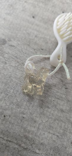 White Clear Charm and Brush MLP G3 My Little Pony
