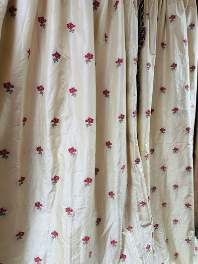 Very Large Stunning Single Silk Interlined Curtain 60"/153cm x 95"/241cm drop
