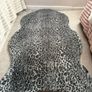 Grey leopard print rugs x2 Image 3