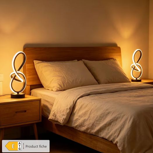2 Unique Spiral-designed Desk Lamps with USB-powered Three-color Adjustable Warm and Romantic LED Lights, Suitable for Bedroom, Living Room, Study, and Hotel Room Bedside Decoration