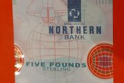 Northern Bank Uncirclulated 1999 Millennium Plastic Five Pound Note