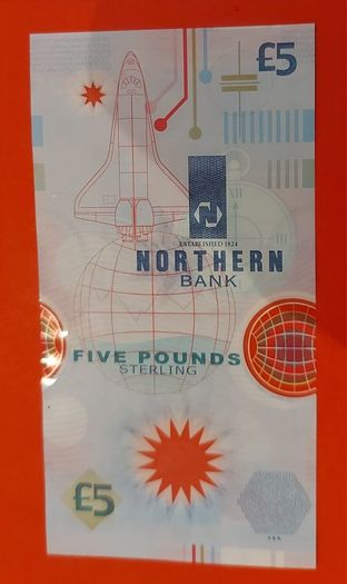 Northern Bank Uncirclulated 1999 Millennium Plastic Five Pound Note