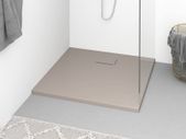Shower Base Tray SMC Brown 90x80 cm