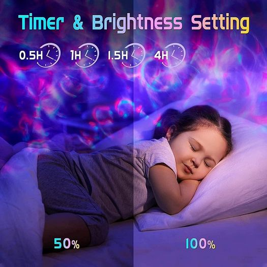 LED Galaxy Projector / 20 Lighting Modes Star Projector / Bluetooth Speaker / 15 White Noise Sensory Lights