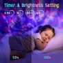 LED Galaxy Projector / 20 Lighting Modes Star Projector / Bluetooth Speaker / 15 White Noise Sensory Lights Image 4