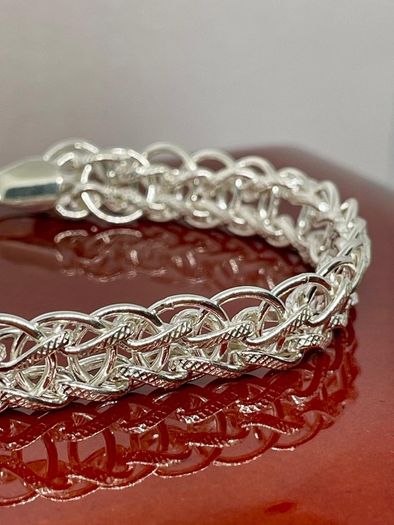 Sterling Silver Byzantine Bracelet
