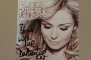 Katherine Jenkins signed CD cover dedicated To John