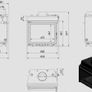 Insert Stove with big Glass Door 'Kratki' Image 2