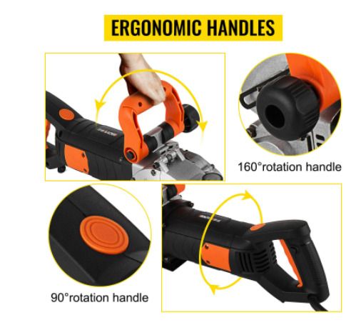 Electric Wall Chaser 4KW Seamless Groove Cutting Machine 133mm Steel Concrete Circular Saw Slotting Tool Set