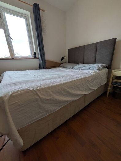 double bed, divan, brand new headboard, mattress