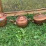 5 old antique painting 4 on canvas & 3 old copper kettles Image 5