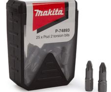 Makita P-74893 PZ2 25mm Screwdriver Bit Box 25pk