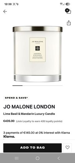 Jo Malone Candle