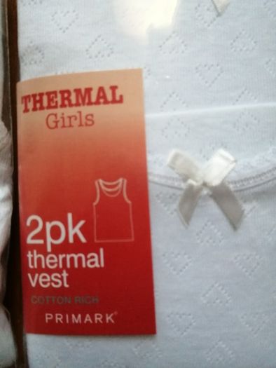 Girls thermal vests