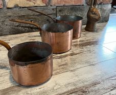 vintage pots decoration