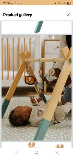NUBY Wooden Play Gym
