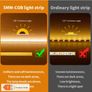 12V Low Voltage COB LED Light Strip - 5m Self-Adhesive Image 8