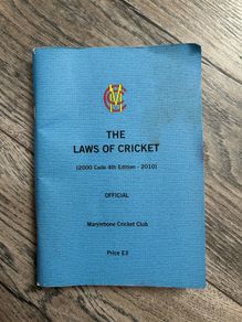 The official rulebook - The Laws of Cricket (2000 Code 4th Edition - 2010)