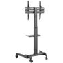 Adjustable TV Trolley with Shelf TV Bracket on Wheels Image 5
