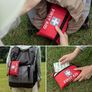 General Medi Mini First Aid Kit, 92 Pieces Small First Aid Kit - Includes Emergency Foil Blanket, Scissors for Travel, Home, Office, Vehicle, Camping, Workplace & Outdoor (Red) Image 8