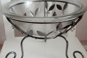 Glass and Metal Centerpiece