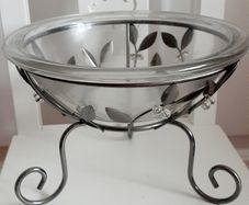 Glass and Metal Centerpiece