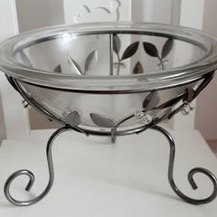 Glass and Metal Centerpiece