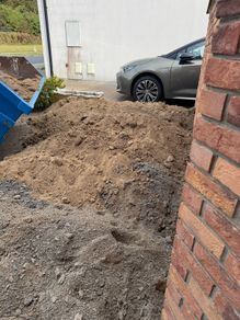 Top soil and hard pack gravel