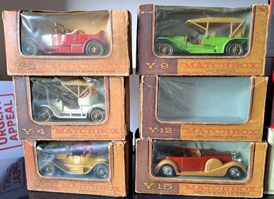 Matchbox - Models of Yesteryear (MOY) - 6 off- Early Issue Boxes
