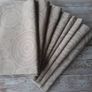 Placemats. Polka dots or mandalas on natural beige background. Set of 6. Set pf 8 Image 7