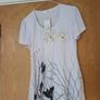 Rose Blue (Paria) White Dress. S- M-L 14.   B.N.W.T. Image 2